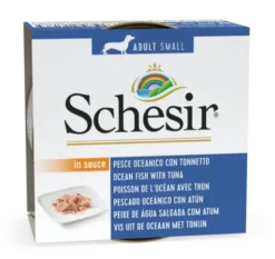 Pack 24 Schesir Comida Húmeda De Pescado Azul Con Atún Para Perros