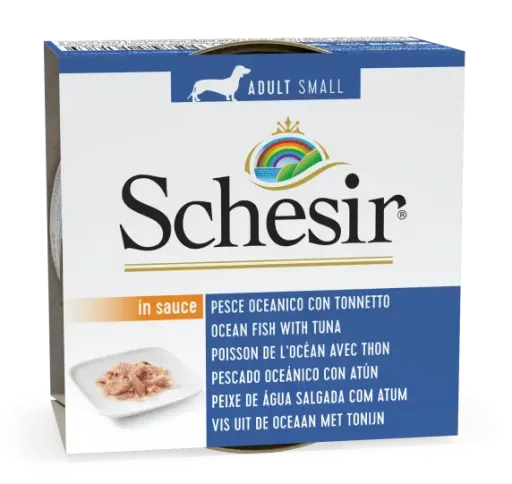 Pack 24 Schesir Comida Húmeda De Pescado Azul Con Atún Para Perros 3 Pack 24 Schesir Comida Húmeda De Pescado Azul Con Atún Para Perros