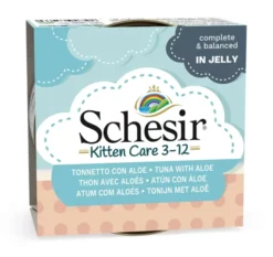 Pack 14 Schesir Comida Húmeda De Atún Con Aloe En Gelatina Para Gatitos