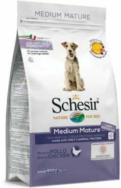 Schesir Pienso De Pollo Para Perros Senior Medianos