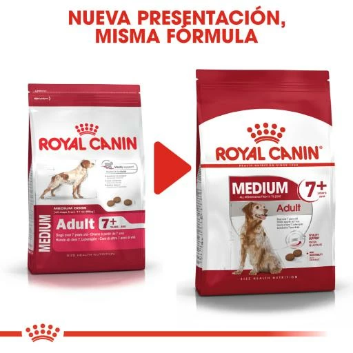 Royal Canin Medium Adult 7+ Pienso Para Perro Sénior De Razas Tamaño Mediano 9 Royal Canin Medium Adult 7+ Pienso Para Perro Sénior De Razas Tamaño Mediano - Imagen 7