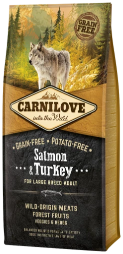 Carnilove Pienso Natural Adult Salmón Y Pavo Para Perros De Raza Grande