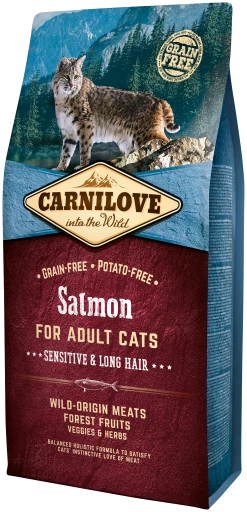 Carnilove Pienso Natural Gatos Sensibles Y Pelo Largo Adult Salmón