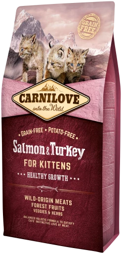 Carnilove Pienso Natural Gatos Kitten Healthy Growth Salmón Y Pavo