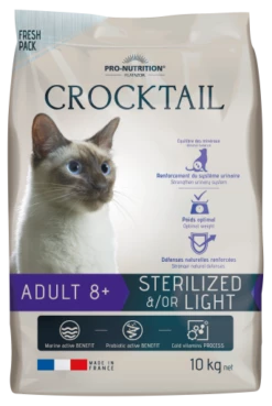 Flatazor Pienso Para Gatos Crocktail Adult 8+ Esterilizad/Light