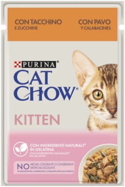 Pack 26 Cat Chow Comida Húmeda Para Gatitos De Pavo