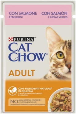 Pack 26 Cat Chow Comida Húmeda Para Gatos Adultos De Salmón