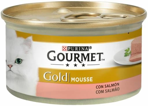 Pack 24 Gourmet Comida Húmeda Gold Mousse De Salmón Para Gatos 3 Pack 24 Gourmet Comida Húmeda Gold Mousse De Salmón Para Gatos