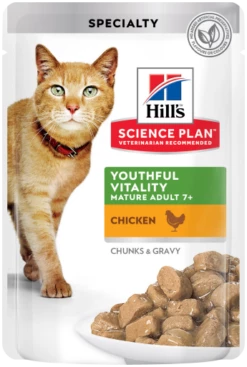 Pack 12 Hill's Science Plan Youthful Vitality Pollo En Pouche