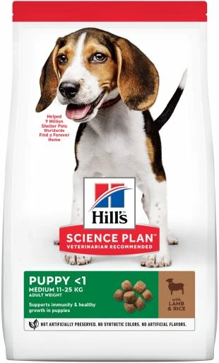 Hill's Science Plan Puppy Medium Con Cordero Y Arroz Para Cachorros Medianos 3 Hill's Science Plan Puppy Medium Con Cordero Y Arroz Para Cachorros Medianos