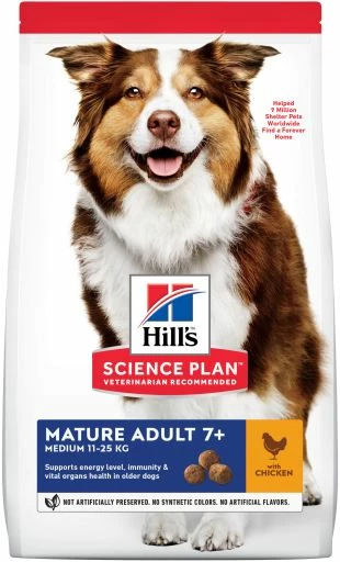 Hill's Pienso Science Plan Mature +7 Medium De Pollo Para Perros Senior De Razas Medianas 3 Hill's Pienso Science Plan Mature +7 Medium De Pollo Para Perros Senior De Razas Medianas