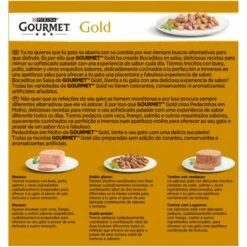 Pack 24 Gourmet Comida Húmeda Gold Bocaditos En Salsa De Salmón Y Pollo Para Gatos 7 Pack 24 Gourmet Comida Húmeda Gold Bocaditos En Salsa De Salmón Y Pollo Para Gatos -Suministros De Mascotas Ventas 2024 174657 174657 gold bocaditos multipack en salsa de salmon pollo 3 3 jpeg 5 3 g