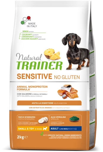 Trainer Natural Sensitive No Gluten Small&Toy Adult Salmón Y Cereal Integral 3 Trainer Natural Sensitive No Gluten Small&Toy Adult Salmón Y Cereal Integral