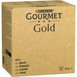 Gourmet Comida Húmeda En Multipack Gold Mousse Ternera, Conejo, Buey Y Cordero Para Gatos -Suministros De Mascotas Ventas 2024 175680 1 g