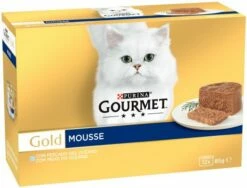 Gourmet Comida Húmeda Mousse Gold De Pescado Del Océano Para Gatos -Suministros De Mascotas Ventas 2024 187658 gold mousse mpk 12 px oceano 7613033301094 2 3 9 g