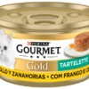 Pack 24 Gourmet Comida Húmeda Gold Tartelette De Pollo Y Zanahoria Para Gatos