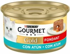 Pack 24 Gourmet Comida Húmeda Gold Fondant De Atún Para Gatos