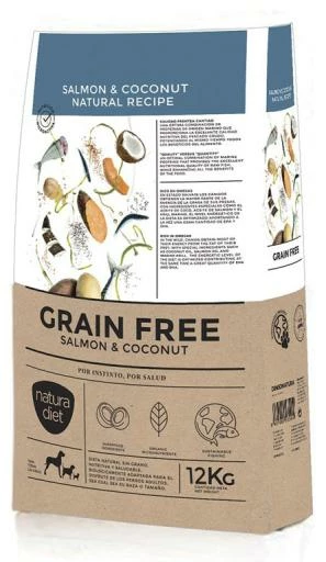 Natura Diet Pienso Sin Cereales De Salmón Y Coco Para Perros 4 Natura Diet Pienso Sin Cereales De Salmón Y Coco Para Perros - Imagen 2
