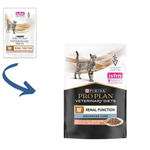Pro Plan Veterinary Diets Comida Húmeda NF Renal Function ST/OX Trocitos En Salsa Salmón 4 Pro Plan Veterinary Diets Comida Húmeda NF Renal Function ST/OX Trocitos En Salsa Salmón - Imagen 2