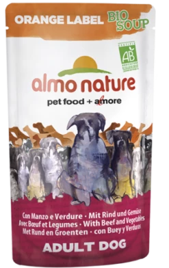 Pack 20 Almo Nature Con Carne De Vacuno Y Vegetales Bio Para Perros
