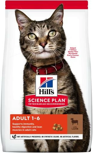 Hill's Pienso Science Plan Adult De Cordero Y Arroz Para Gatos 3 Hill's Pienso Science Plan Adult De Cordero Y Arroz Para Gatos