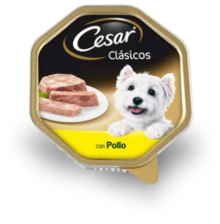 Pack 14 Cesar Comida Húmeda Para Perros Sabor Pollo En Paté Tarrina -Suministros De Mascotas Ventas 2024 38197 2 g