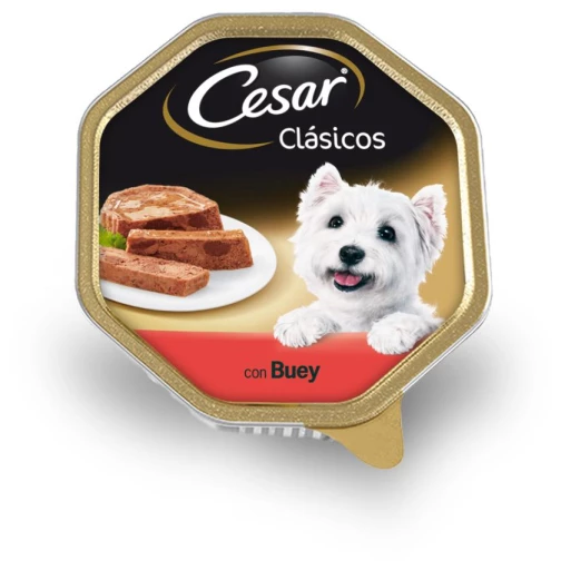 Pack 14 Cesar Comida Húmeda Para Perros Sabor Buey En Paté Tarrina 6 Pack 14 Cesar Comida Húmeda Para Perros Sabor Buey En Paté Tarrina - Imagen 4