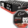 Pack 14 Cesar Comida Húmeda Para Perros Sabor Buey En Paté Tarrina -Suministros De Mascotas Ventas 2024 38198 6 g