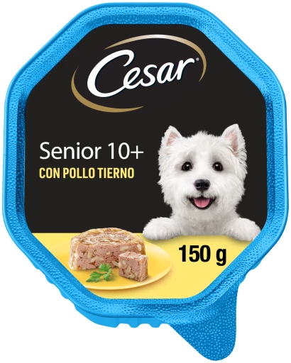 Pack 14 Cesar Comida Húmeda Para Perros Senior En Paté Con Pollo Y Arroz Tarrina 4 Pack 14 Cesar Comida Húmeda Para Perros Senior En Paté Con Pollo Y Arroz Tarrina - Imagen 2