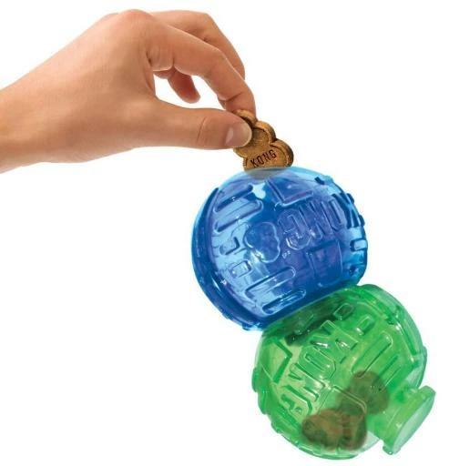 KONG Pelota Doble Lock It Para Snacks 3 KONG Pelota Doble Lock It Para Snacks