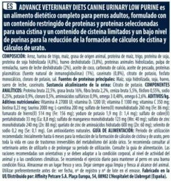 Advance Pienso Urinary Low Purine Para Perro 15 Advance Pienso Urinary Low Purine Para Perro -Suministros De Mascotas Ventas 2024 429047 6 8 g