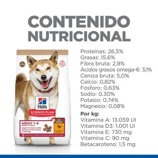 Hill's Pienso Science Plan Adult Medium No Grain De Pollo Para Perros De Razas Medianas 7 Hill's Pienso Science Plan Adult Medium No Grain De Pollo Para Perros De Razas Medianas - Imagen 5