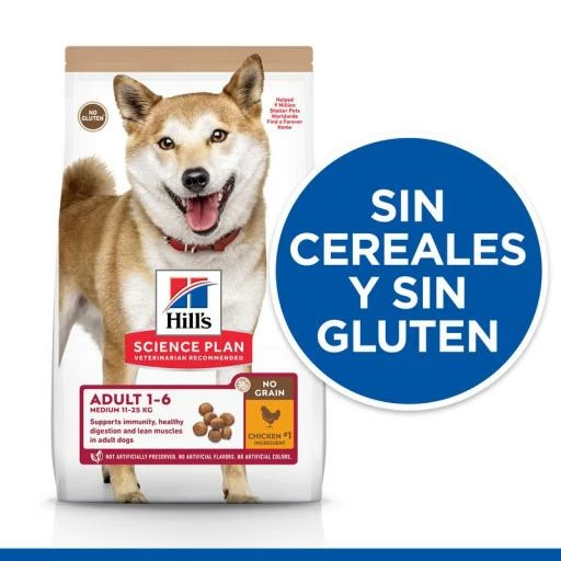 Hill's Pienso Science Plan Adult Medium No Grain De Pollo Para Perros De Razas Medianas 4 Hill's Pienso Science Plan Adult Medium No Grain De Pollo Para Perros De Razas Medianas - Imagen 2