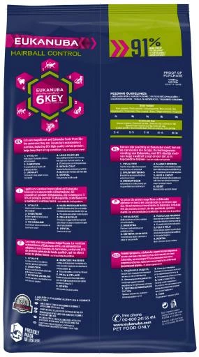 Eukanuba Pienso Control De Bolas De Pelo Para Gatos Adultos 6 Eukanuba Pienso Control De Bolas De Pelo Para Gatos Adultos - Imagen 4