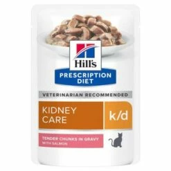 Hill's Comida Húmeda Prescription Diet K/d De Salmón Para Enfermedades Renales En Gatos