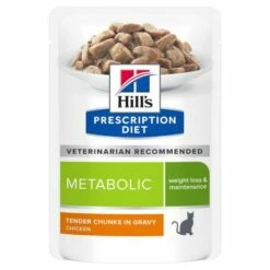 Hill's Comida Húmeda Prescription Diet Metabolic Para La Pérdida Y Mantenimiento De Peso En Gatos