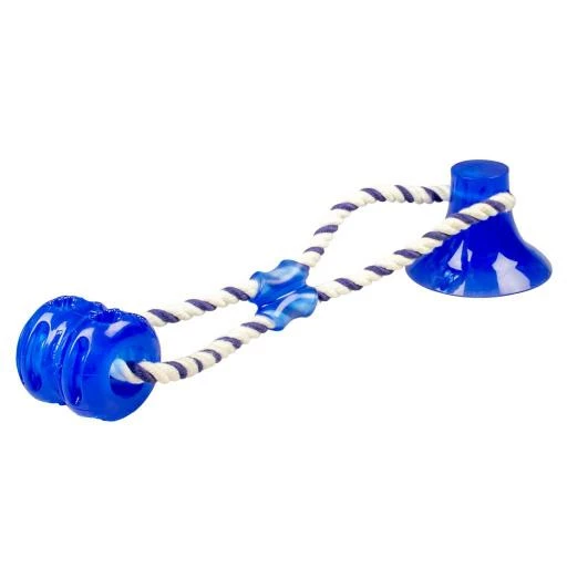 Duvo Plus Juguete Con Cuerda Y Ventosa Azul Para Perros 3 Duvo Plus Juguete Con Cuerda Y Ventosa Azul Para Perros