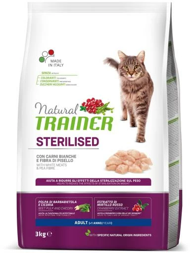 Trainer Pienso Natural De Carne Blanca Para Gato Adulto Esterilizado 3 Trainer Pienso Natural De Carne Blanca Para Gato Adulto Esterilizado