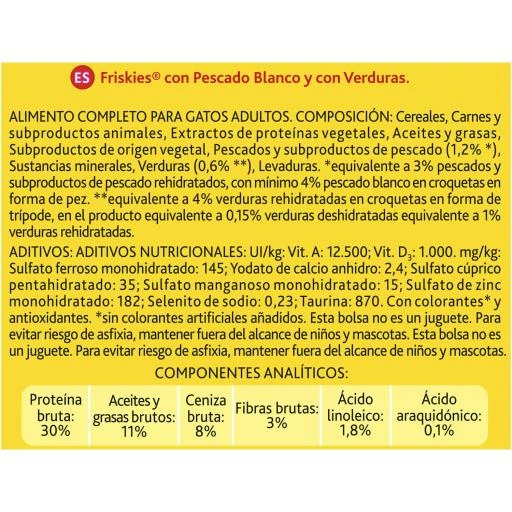 Friskies Pienso Adult Bacalao Y Verduras 5 Friskies Pienso Adult Bacalao Y Verduras - Imagen 3