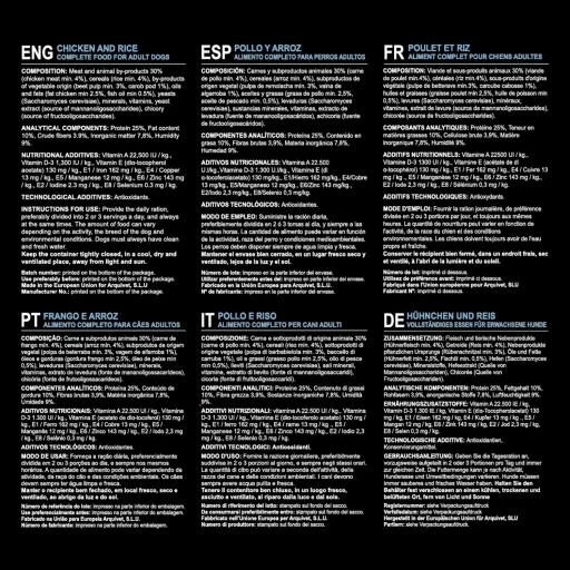 Arquivet Dog Original Senior & Light Pollo Y Arroz 8 Arquivet Dog Original Senior & Light Pollo Y Arroz - Imagen 6