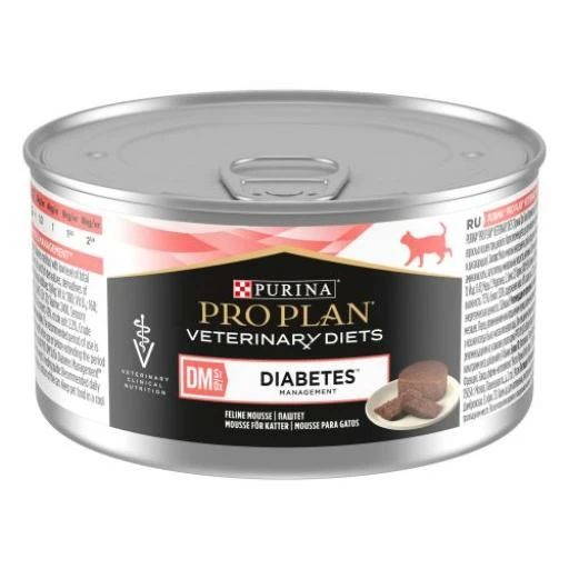Pack 24 Pro Plan Veterinary Diets Comida Húmeda Mousse DM Diabetes Management ST/OX 3 Pack 24 Pro Plan Veterinary Diets Comida Húmeda Mousse DM Diabetes Management ST/OX