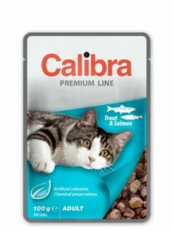 Calibra Comida Húmeda Premium Adult De Trucha Y Salmón Para Gatos