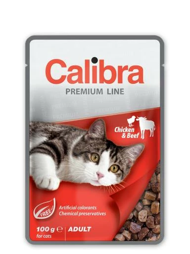Calibra Comida Húmeda Premium De Pollo Y Ternera Para Gatos 3 Calibra Comida Húmeda Premium De Pollo Y Ternera Para Gatos