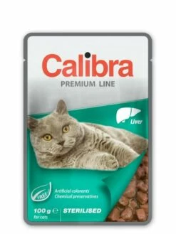 Calibra Comida Húmeda Premium Sterilised De Hígado Para Gatos
