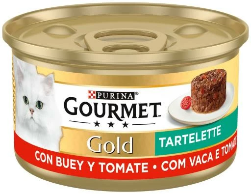 Pack 24 Gourmet Comida Húmeda Gold Tartallette De Buey Y Tomate Para Gatos 3 Pack 24 Gourmet Comida Húmeda Gold Tartallette De Buey Y Tomate Para Gatos