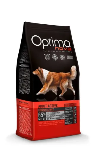 Optimanova Pienso Active Para Perros Adultos De Pollo Y Arroz 3 Optimanova Pienso Active Para Perros Adultos De Pollo Y Arroz
