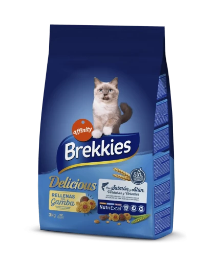 Brekkies Excel Pienso Delicious Para Gatos Con Salmón Y Atún 3 Brekkies Excel Pienso Delicious Para Gatos Con Salmón Y Atún