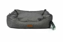 Gloria Pets Cama Santillana Rectangular Gris Para Perros