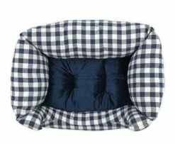 Musqui Cuna Vichy Confort De Cuadros Azul Marino Para Perros -Suministros De Mascotas Ventas 2024 Cama Vichy pequena Fondo blanco 1 63a58ae297f2b g