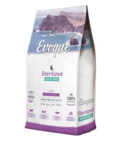 Evoque Pienso De Pescado Blanco Atún Y Arroz Para Gatos Esterilizados